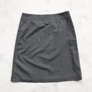 Escada Sport Wool Straight Skirt Grey